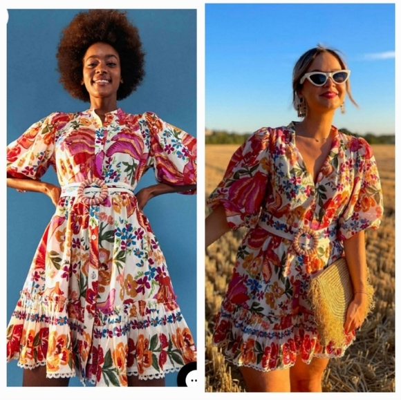 Farm Rio 'Red Spring Bananas' Dress - Women's M